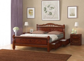 КАРИНА-5 Кровать из массива 1600 с 2-мя ящиками в Тобольске - tobolsk.mebel24.online | фото 3