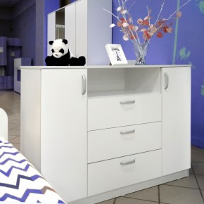 Комод 1400 Париж (Белый тиснение) в Тобольске - tobolsk.mebel24.online | фото 5