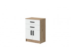 Комод Эконом (Дуб крафт золотой/Белый текстурный) в Тобольске - tobolsk.mebel24.online | фото 1
