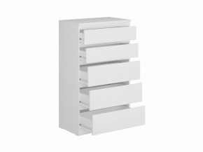 Комод КАСТОР с пятью ящиками, цвет белый в Тобольске - tobolsk.mebel24.online | фото 2