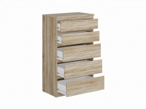 Комод КАСТОР с пятью ящиками, цвет Дуб Сонома в Тобольске - tobolsk.mebel24.online | фото 2