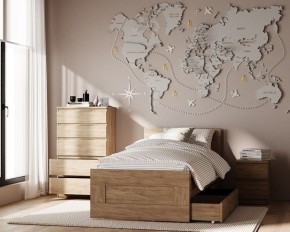 Комод КАСТОР с пятью ящиками, цвет Дуб Сонома в Тобольске - tobolsk.mebel24.online | фото 3