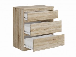 Комод КАСТОР с тремя ящиками, цвет Дуб Сонома в Тобольске - tobolsk.mebel24.online | фото 2