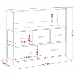 Комод Leset Локи 5 ящиков с полкой в Тобольске - tobolsk.mebel24.online | фото 13