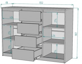 Комод Мальта K118 в Тобольске - tobolsk.mebel24.online | фото 2