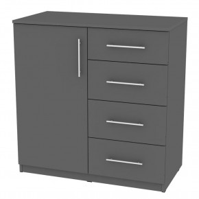 Комод "Калисто (K17)" ручка рейлинг (Графит) в Тобольске - tobolsk.mebel24.online | фото