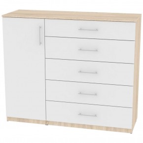 Комод "Калисто (K40)" ручка рейлинг (ДСС-Белый) в Тобольске - tobolsk.mebel24.online | фото