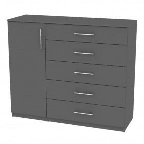 Комод "Калисто (K40)" ручка рейлинг (Графит) в Тобольске - tobolsk.mebel24.online | фото