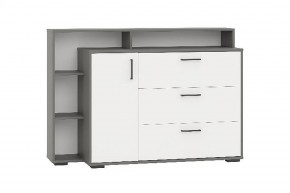 Комод с дверкой и тремя ящиками (графит/белый) в Тобольске - tobolsk.mebel24.online | фото 1