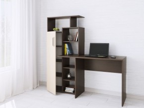 Компьютерный Стол Квартет-7 Дуб молочный/Венге в Тобольске - tobolsk.mebel24.online | фото