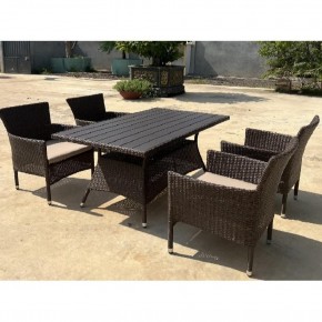 Комплект мебели из иск. ротанга AM-196B/T196 Brown 4Pcs (4+1) в Тобольске - tobolsk.mebel24.online | фото 3