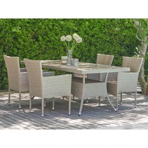 Комплект плетеной мебели AM-196/T196 Beige 4Pcs (4+1) в Тобольске - tobolsk.mebel24.online | фото 1