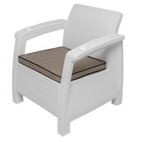 Комплект уличной мебели Yalta Premium Terrace Triple Set (Ялта) белый (+подушки под спину) в Тобольске - tobolsk.mebel24.online | фото 8