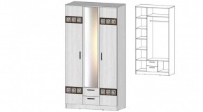 КОСТА-РИКА Шкаф 3-х створчатый (анкор светлый) в Тобольске - tobolsk.mebel24.online | фото