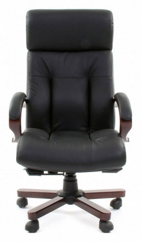 Кресло для руководителя Chairman 421 черный/орех темный, черный в Тобольске - tobolsk.mebel24.online | фото 2