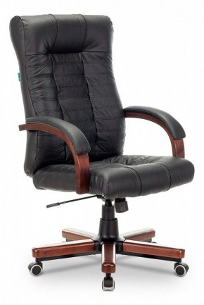 Кресло для руководителя KB-10WALNUT/B/LEATH в Тобольске - tobolsk.mebel24.online | фото