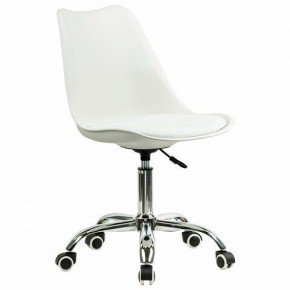 Кресло стул BRABIX "Eames MG-310 CH", хром, пластик белый, экокожа белая, 532923 в Тобольске - tobolsk.mebel24.online | фото 2