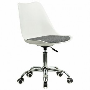 Кресло стул BRABIX "Eames MG-310 CH", хром, пластик белый, ткань серая, 532924 в Тобольске - tobolsk.mebel24.online | фото 2