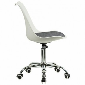 Кресло стул BRABIX "Eames MG-310 CH", хром, пластик белый, ткань серая, 532924 в Тобольске - tobolsk.mebel24.online | фото 3