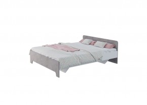 Кровать 1,6 VICTOR + основание (Белый-Бетон) в Тобольске - tobolsk.mebel24.online | фото 2