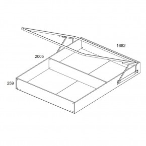 Кровать 160 с подъемником, TIFFANY, цвет вудлайн кремовый в Тобольске - tobolsk.mebel24.online | фото 3