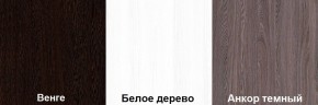 Кровать-чердак Пионер 1 (800*1900) Белое дерево, Анкор темный, Венге в Тобольске - tobolsk.mebel24.online | фото 3