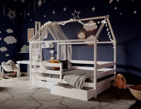 Кровать-домик 80*160 Белый в Тобольске - tobolsk.mebel24.online | фото