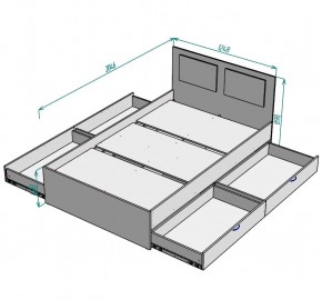 Кровать Ольга L37 (1200) 4 ящика в Тобольске - tobolsk.mebel24.online | фото 2