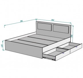 Кровать Ольга L43 (1800) 2 ящика в Тобольске - tobolsk.mebel24.online | фото 2