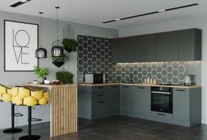 Кухня угловая Антрацит 2600х1600 (Стол. 38мм) в Тобольске - tobolsk.mebel24.online | фото 1