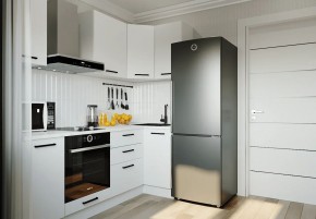 Кухонный гарнитур Белый Глянец 2200*1000 (Стол. 26мм) в Тобольске - tobolsk.mebel24.online | фото