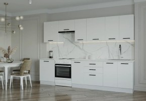 Кухонный гарнитур Белый Глянец 3000 (Стол. 38мм) в Тобольске - tobolsk.mebel24.online | фото 1