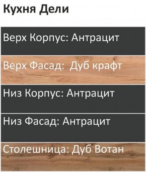 Кухонный гарнитур Дели 1800 (Стол. 38мм) в Тобольске - tobolsk.mebel24.online | фото 3