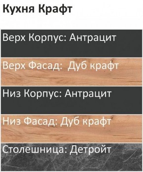 Кухонный гарнитур Крафт 2200 (Стол. 26мм) в Тобольске - tobolsk.mebel24.online | фото 3