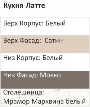 Кухонный гарнитур Латте 2000 (Стол. 38мм) в Тобольске - tobolsk.mebel24.online | фото 3