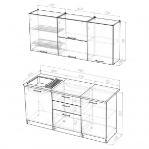 Кухонный гарнитур Лира Экстра 1700 в Тобольске - tobolsk.mebel24.online | фото 4
