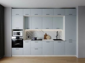 Кухонный гарнитур Смоки 3400 (Стол. 38мм) в Тобольске - tobolsk.mebel24.online | фото 1