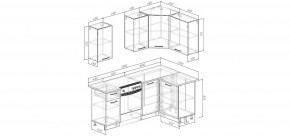 Кухонный гарнитур Старое Дерево 2000*1200 (Стол. 38мм) в Тобольске - tobolsk.mebel24.online | фото 2