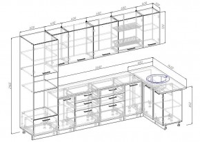 Кухонный гарнитур угловой Демо 3200х1400 (Стол. 26мм) в Тобольске - tobolsk.mebel24.online | фото 2