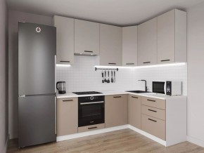 Кухонный гарнитур угловой Каппучино 2200*1600 h 950 (Стол. 38мм) в Тобольске - tobolsk.mebel24.online | фото