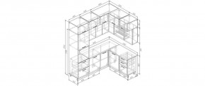 Кухонный гарнитур угловой Капри 2200*1700 (Стол. 38мм) в Тобольске - tobolsk.mebel24.online | фото 2