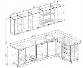 Кухонный гарнитур угловой Лофт 2600х1600 (Стол. 38мм) в Тобольске - tobolsk.mebel24.online | фото 2