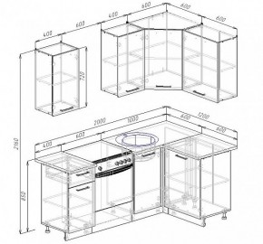 Кухонный гарнитур угловой Пайн 2000х1200 (Стол. 38мм) в Тобольске - tobolsk.mebel24.online | фото 2