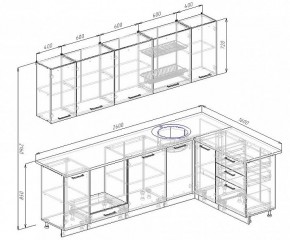 Кухонный гарнитур угловой Пайн 2600х1600 (Стол. 38мм) в Тобольске - tobolsk.mebel24.online | фото 2