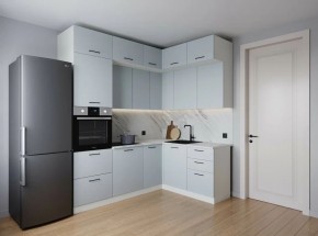 Кухонный гарнитур угловой Смоки 2200*1700 (Стол. 26мм) в Тобольске - tobolsk.mebel24.online | фото