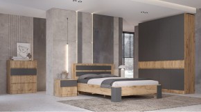 ЛЕНОРА Спальный гарнитур (модульный) графит в Тобольске - tobolsk.mebel24.online | фото