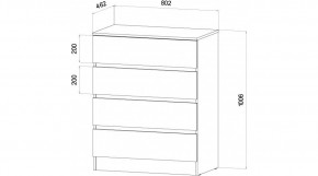 ЛЕНОРА Спальный гарнитур (модульный) графит в Тобольске - tobolsk.mebel24.online | фото 3