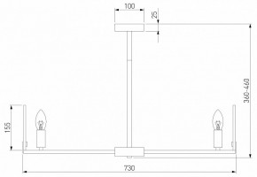 Люстра на штанге Eurosvet Marble 60158/7 латунь в Тобольске - tobolsk.mebel24.online | фото 2