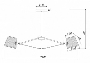 Люстра на штанге Freya Gino FR5108PL-08CH в Тобольске - tobolsk.mebel24.online | фото 3