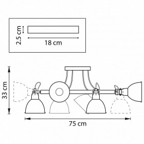 Люстра на штанге Lightstar Acrobata 761060 в Тобольске - tobolsk.mebel24.online | фото 2